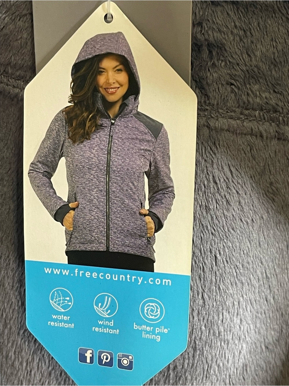 Free Country Teal and Gray Women's Softshell Jacket XXL - Picture 5 of 10